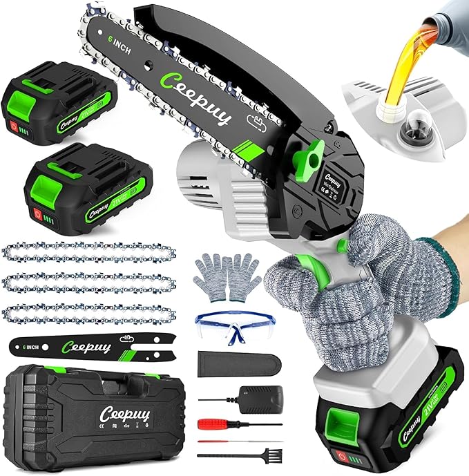 Mini Chainsaw Cordless,6 Inch Portable Electric